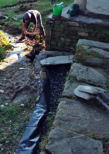 Rome works on filter trench