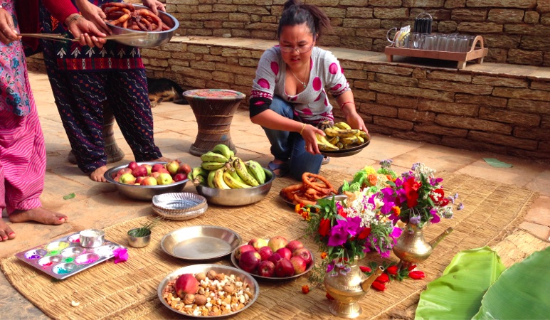Tihar celebration spread